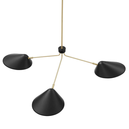 Midnight Odyssey 3-Light 14" Arm Pendant