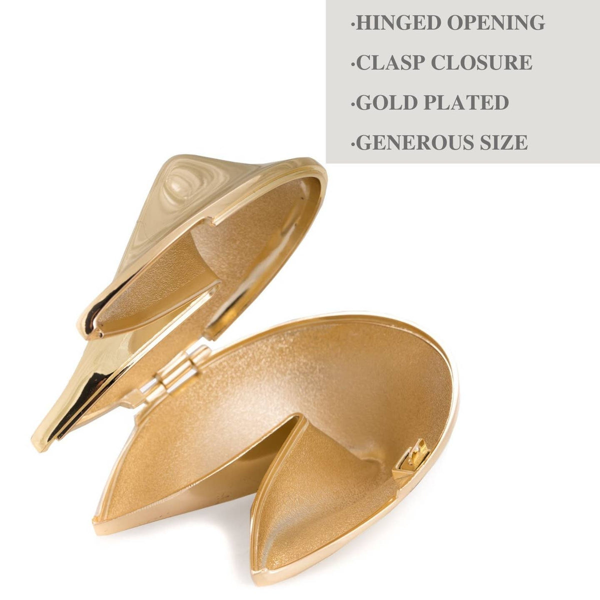 Lucky Gold or Silver Plated Fortune Cookie Keepsake by BeyBerk International