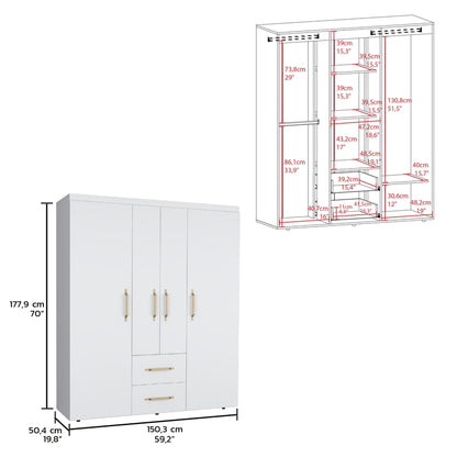 Bariloche 4-Door Armoire