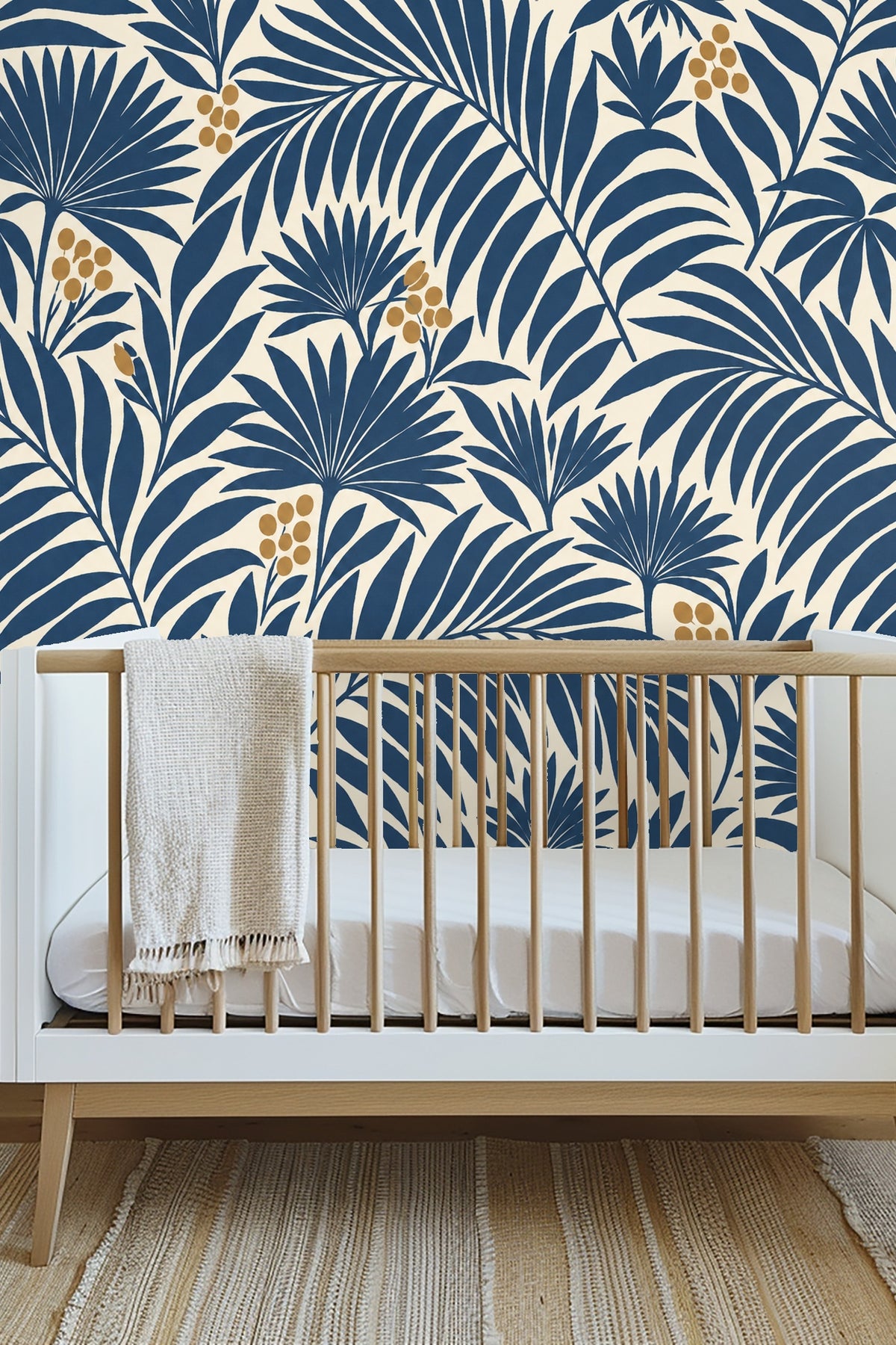 Textured brush strokes forming elegant palm foliage silhouettes
