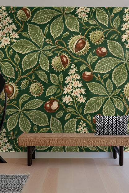 Chestnut Trail wallpaper shown in an interior setting