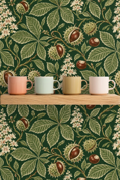 Chestnut Trail wallpaper shown in an interior setting