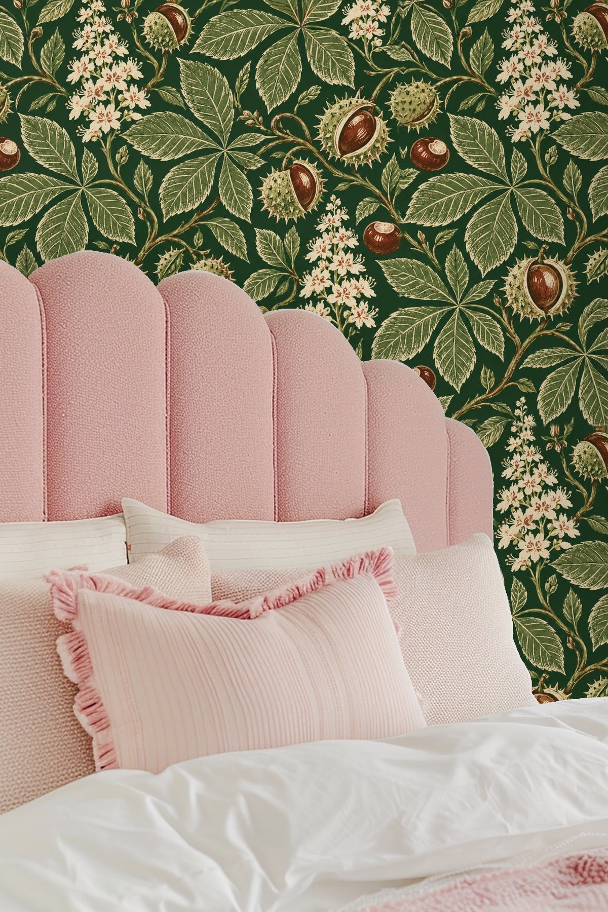 Chestnut Trail wallpaper shown in an interior setting