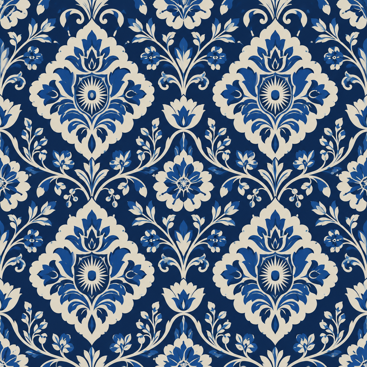 Overall visual impression of the wallpaper as a feature wall setting in a styled living environment.
