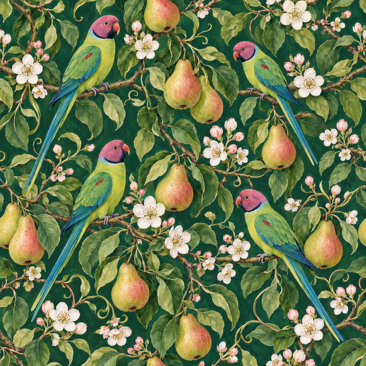 Dimensional view of wallpaper behind sofa showcasing pattern and color depth