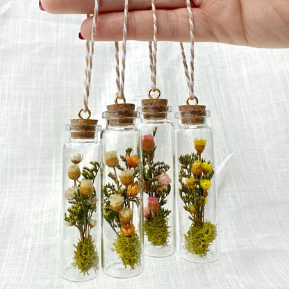 Mix Wildflower Terrarium Christmas Ornament Curiosity Jar by CA Studios — view 3