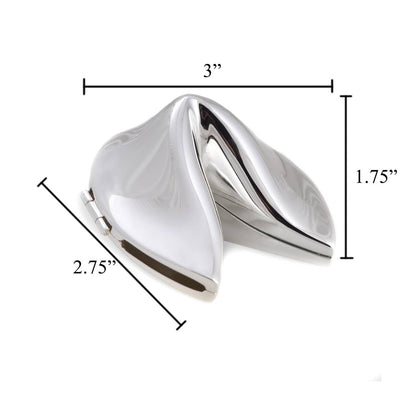 Lucky Gold or Silver Plated Fortune Cookie Keepsake by BeyBerk International — view 4