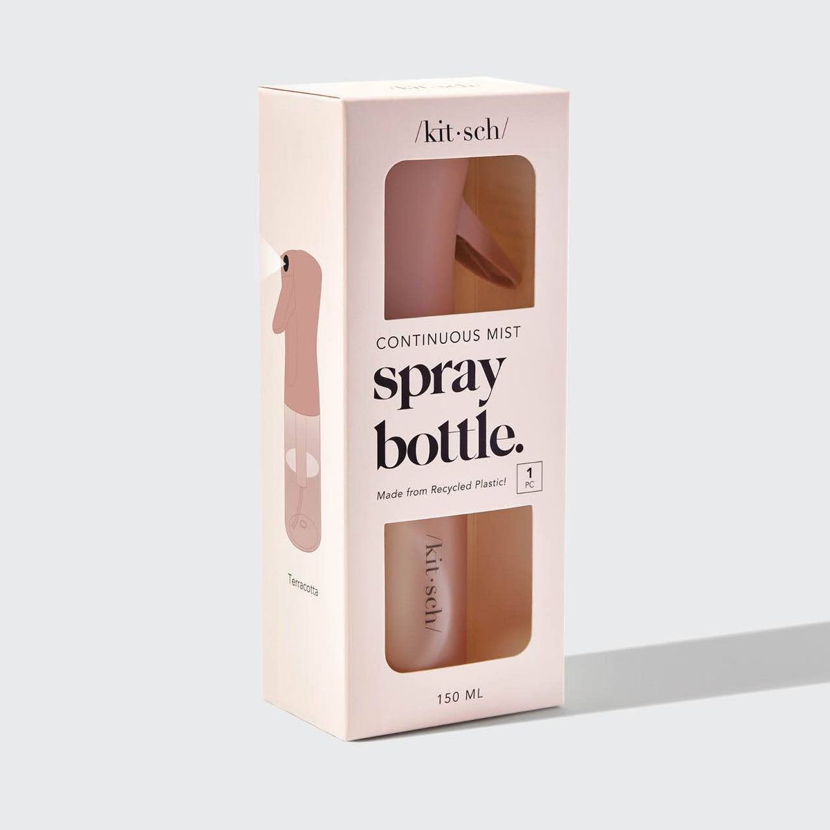 Recycled Plastic Continuous Spray Bottle - Terracotta by KITSCH — view 6