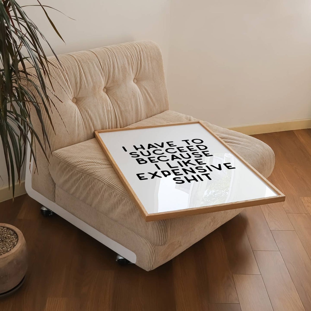 Funny Office Wall Art Print — Expensive Shit by KIKIANDNIM — view 3