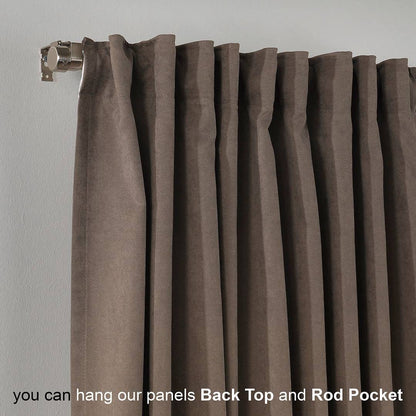 Extra Long Matte Decorative Custom Size Curtain by Bes Home Design — view 2