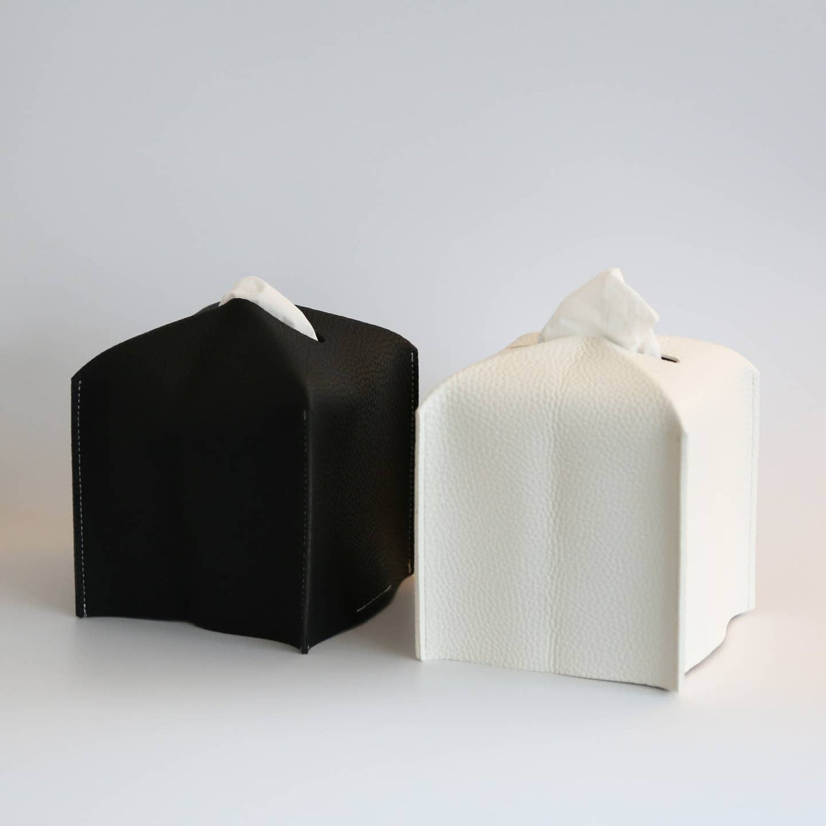Vegan Leather Tissue Box Cover - Square by Zora Botanica — view 10