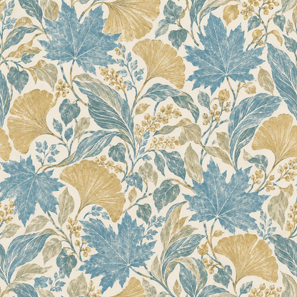 Soft natural light illuminating the wallpaper pattern