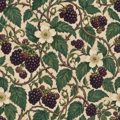 Bramble Lantern Weave wallpaper shown in an interior setting