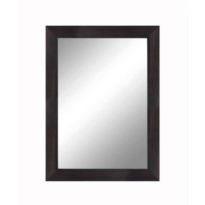 Minimalist Colorful Glossy Solid Wood Grain Framed Mirror by Keyline Mirrors