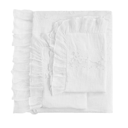 Tabitha Linen Duvet Cover Set by Mélange Home — view 11