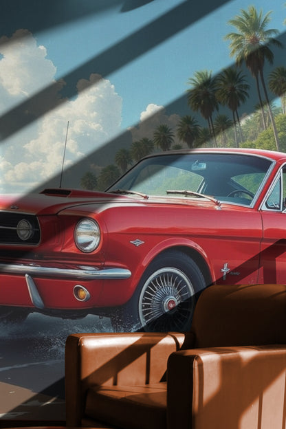 Rêves de Mustang parsemées de palmiers