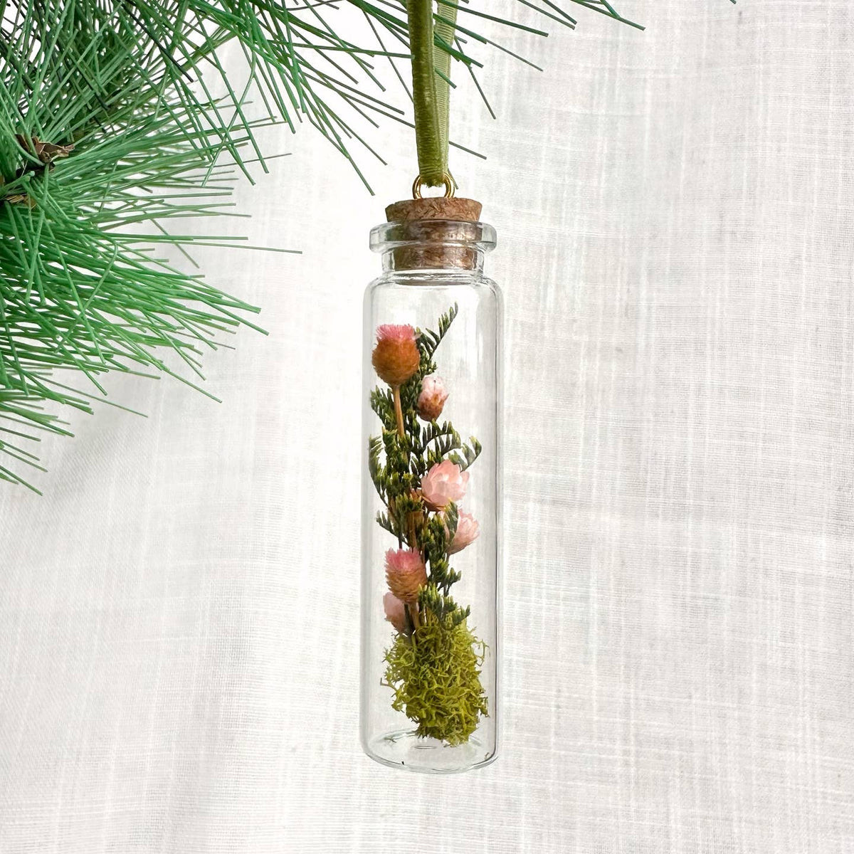 Mix Wildflower Terrarium Christmas Ornament Curiosity Jar by CA Studios — view 6