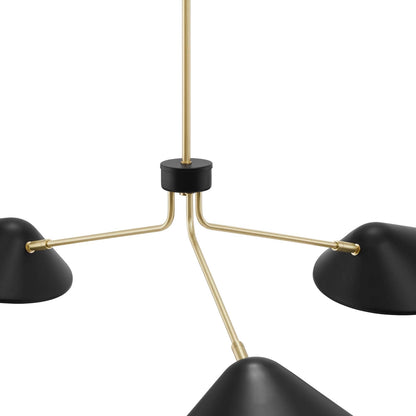 Midnight Odyssey 3-Light 14" Arm Pendant