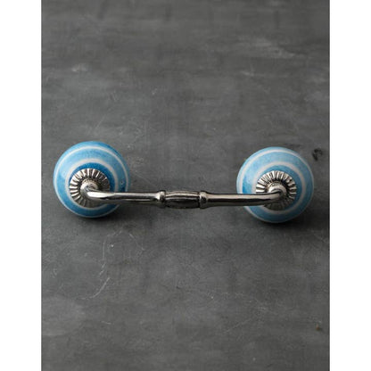 Turquoise Wardrobe Ceramic Cabinet Pull by KNOBCO