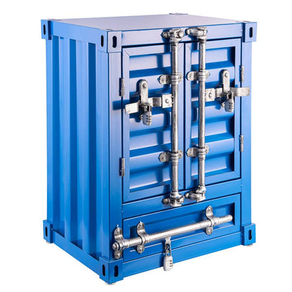 Double Door End Table: Container Inspired