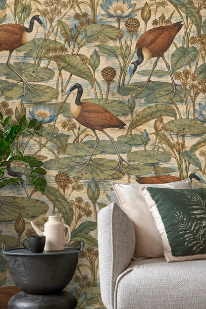 Jacana Lily Step artwork in a child's playroom with wooden toys