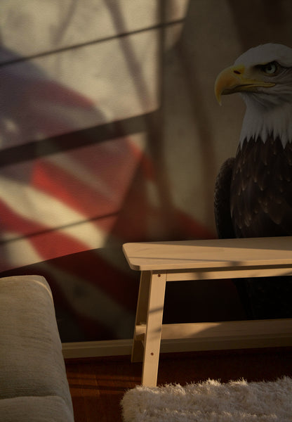 Eagle's Patriotic Gaze