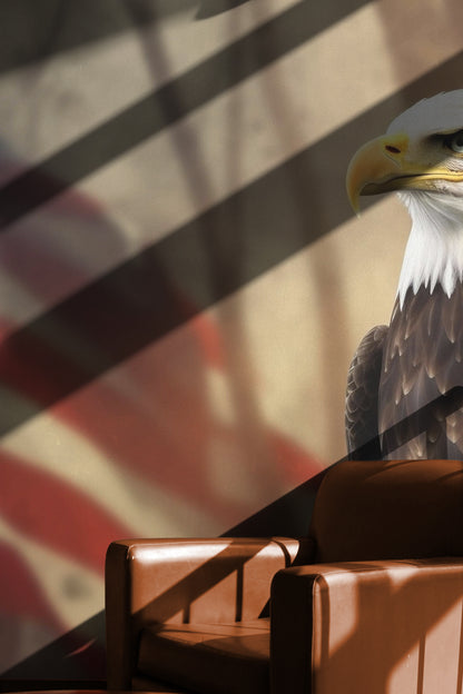 Eagle's Patriotic Gaze