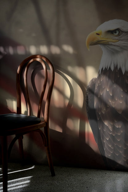 Eagle's Patriotic Gaze