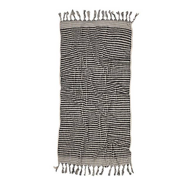 Pompom Bubble Handloom Bath Turkish Towels Farmhouse Decor by Kikoya — view 39