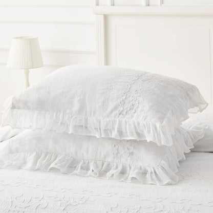 Tabitha Linen Duvet Cover Set by Mélange Home — view 14