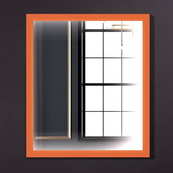 Matte Colored Framed Wall Mirror by Keyline Mirrors — view 2