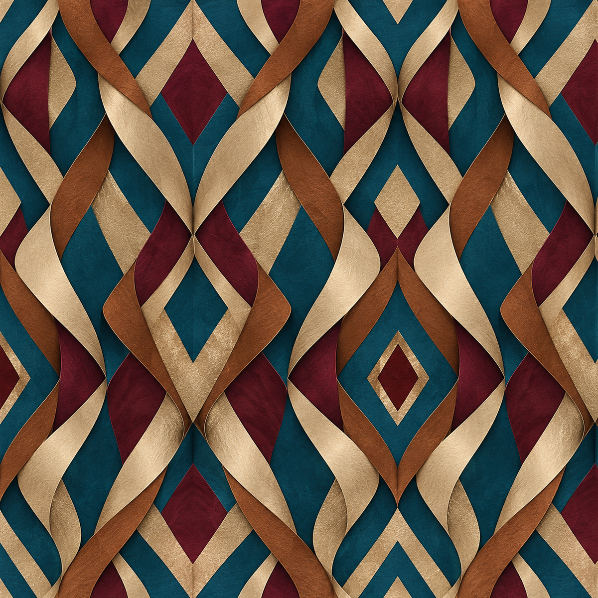 Tidefold Harlequin wallpaper shown in an interior setting