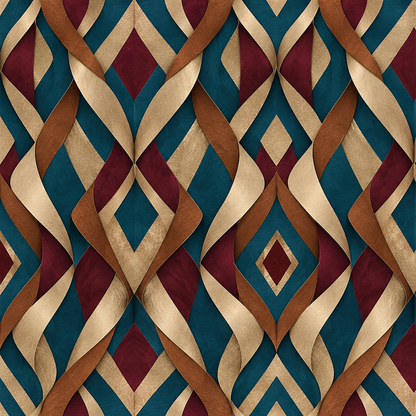 Tidefold Harlequin wallpaper shown in an interior setting