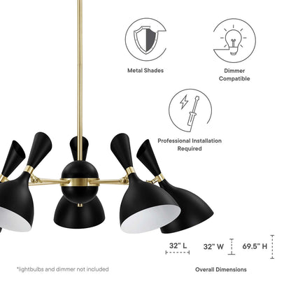 Onyx Proclaim 5-Light Pendant Chandelier