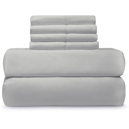 Easy Care 1,000 Thread Count Sheet Set with Extra Pillowcases by Mélange Home — view 5