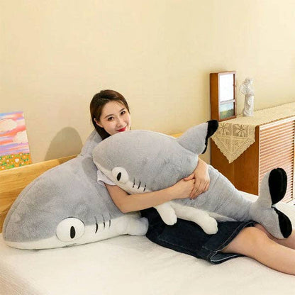 Extra Long Animal Plush Toy 4.5ft Body Pillow - Shark Kitten by Showcase — view 4