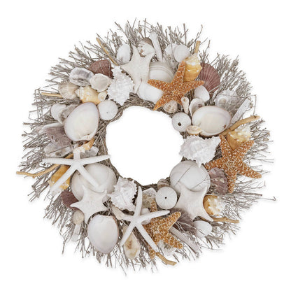 Harbor Shore Seashell Wreath by Andaluca — view 6