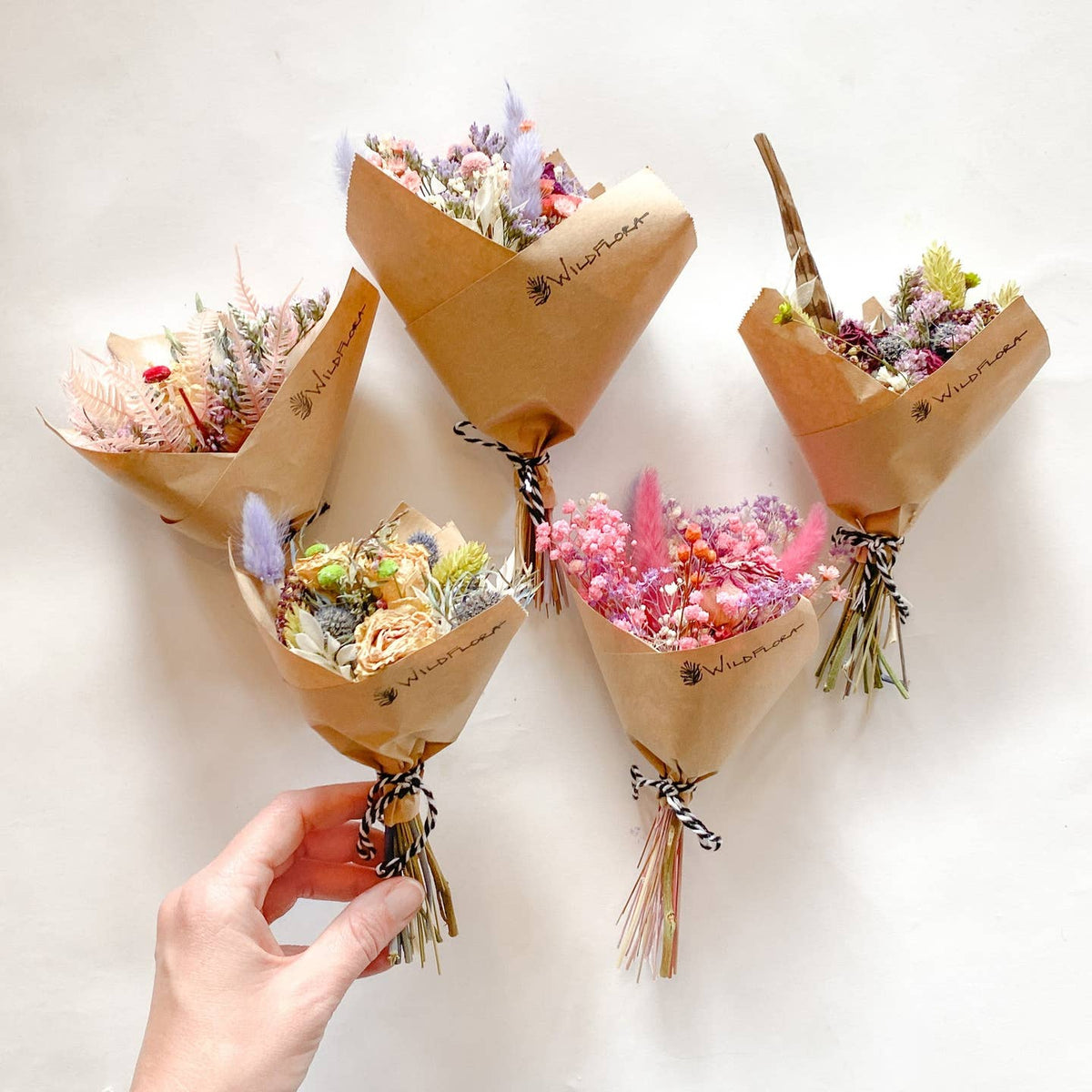 Mini Dried Flower Bouquets by WildFlora