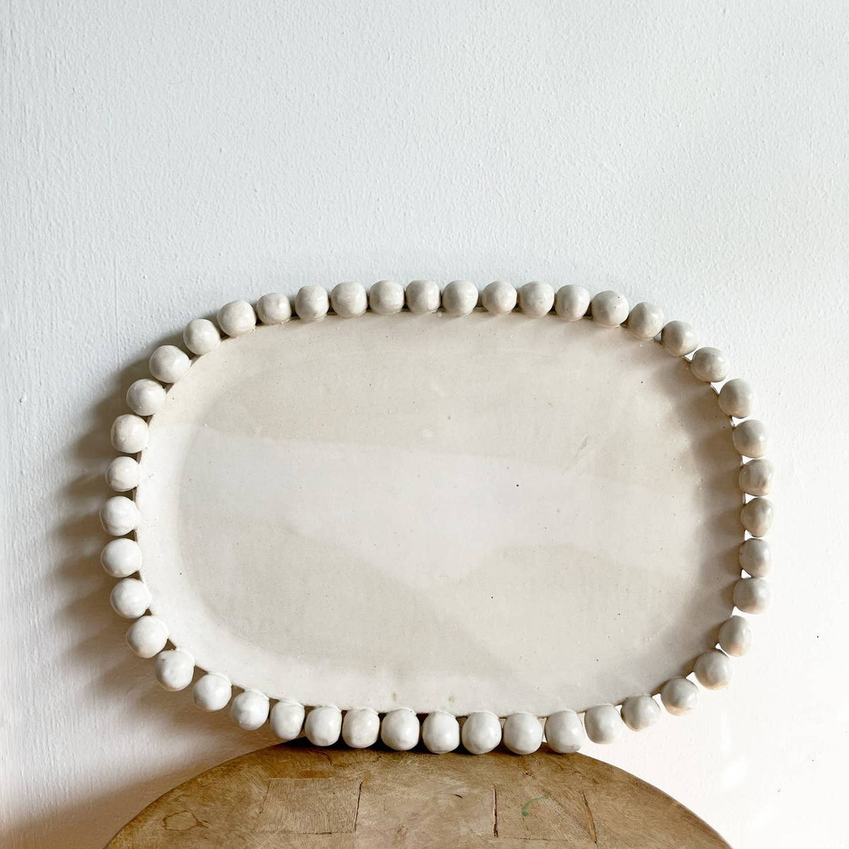 Beaded Serving Platter by Salto