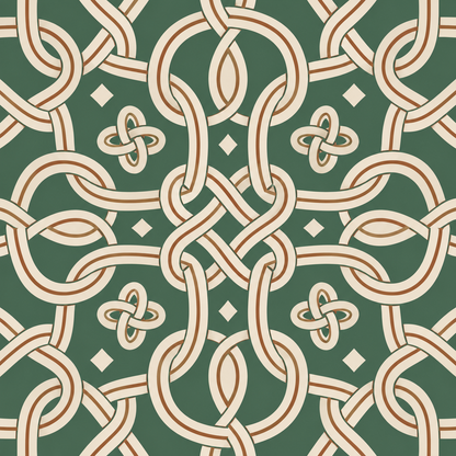 Patterned wall behind minimal wooden bench in an entryway setting