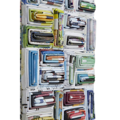 Eclectic Multi Colored Paper Wall Mirror by Deco Marché — view 3