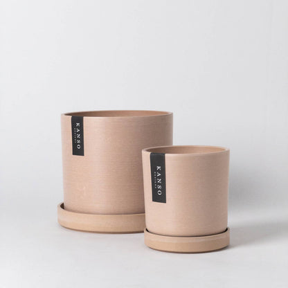 7" & 4" Signature Planters & Saucer — Earth Tones by Kanso Designs — view 8