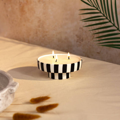 Marrakesh: Small Pedestal Candle - Passionfruit & Vanilla by Zesty Lemons