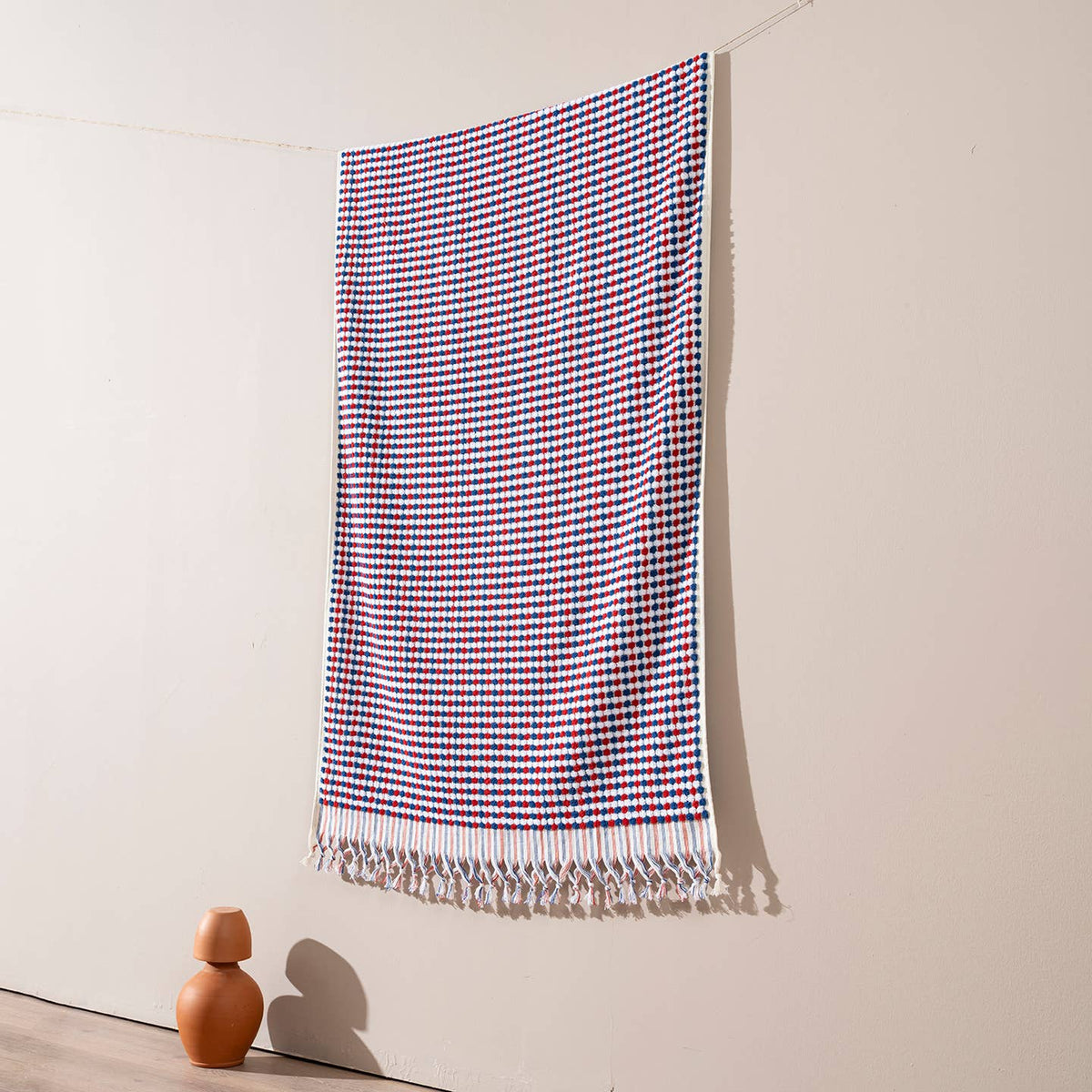 Pompom Bubble Handloom Bath Turkish Towels Farmhouse Decor by Kikoya — view 51