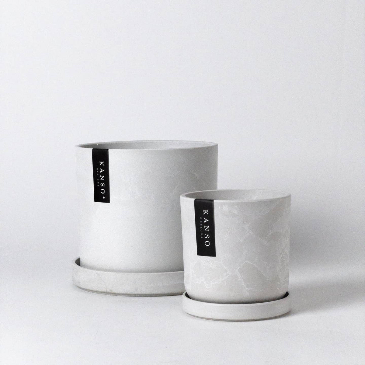7" & 4" Signature Planters & Saucer — Earth Tones by Kanso Designs — view 12