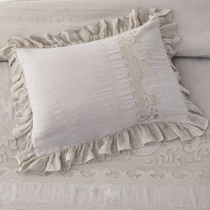 Tabitha Linen Duvet Cover Set by Mélange Home — view 42