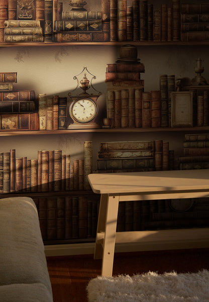 Le charme intemporel d'une bibliothèque vintage