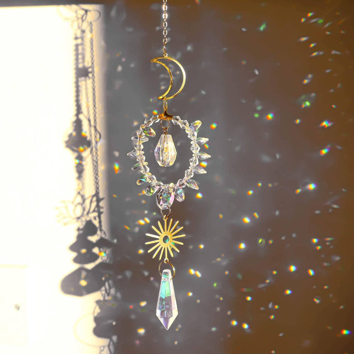 Fairy Lights Suncatcher – Whimsical Rainbow Prism Decor by LilAryenne | Jewelry & Suncatchers (Import Fees Covered) — view 3