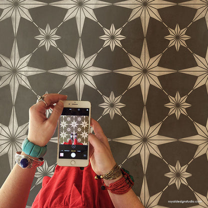 You're a Star Tile Stencil