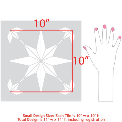 You're a Star Tile Stencil